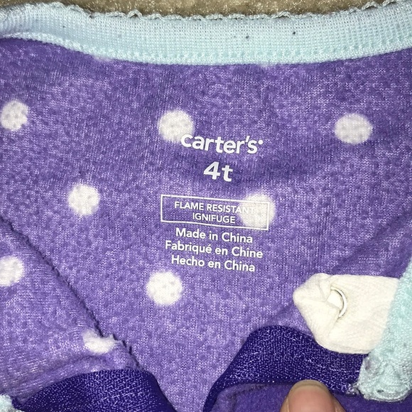 Girls Size 4T Fleece Sleeper đź’—Bundle and Saveđź’— - Picture 3 of 3